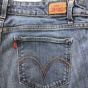 Levi's Too Super Low 524 Denim Jeans Junior Sz 11S